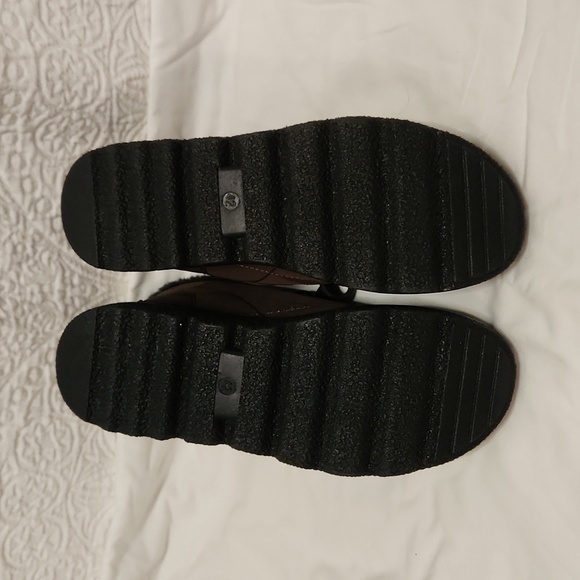 New! Brown snow boots warm fur lined lace up outdoor booties waterproof - Picture 9 of 10